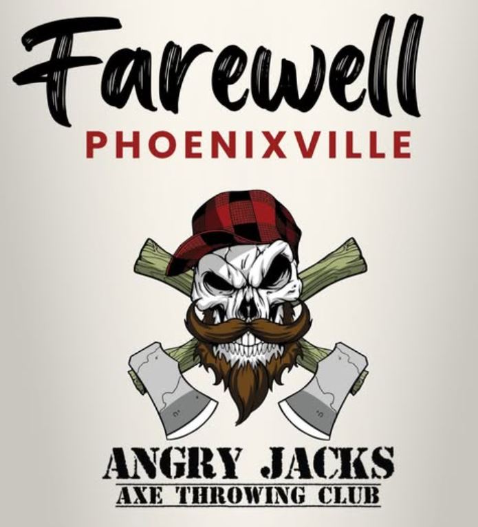 Angry Jacks Axe THrowing Closes in Phoenixville